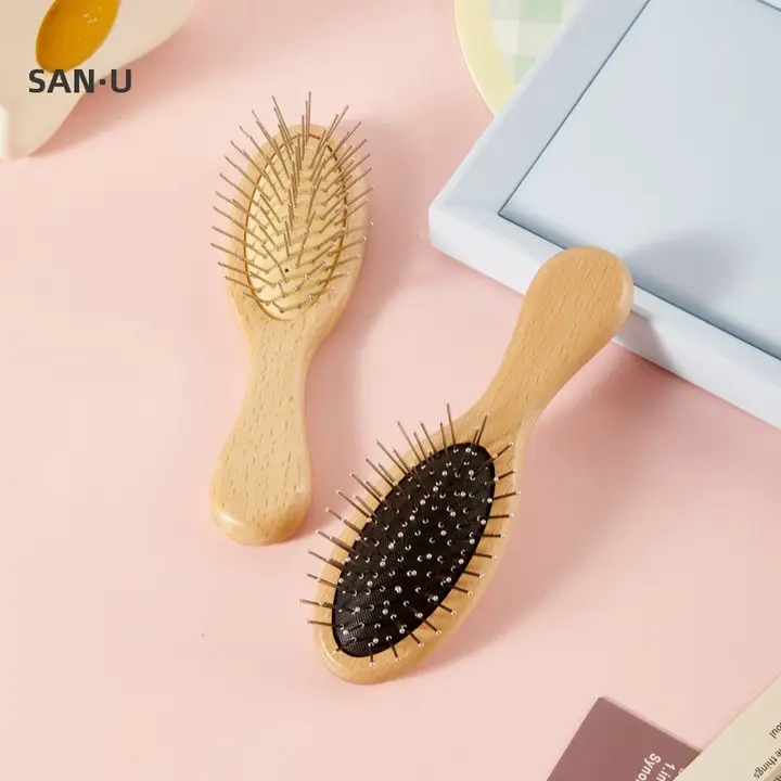 榉木製 クッションブラシ【メイク用・化粧ブラシ】