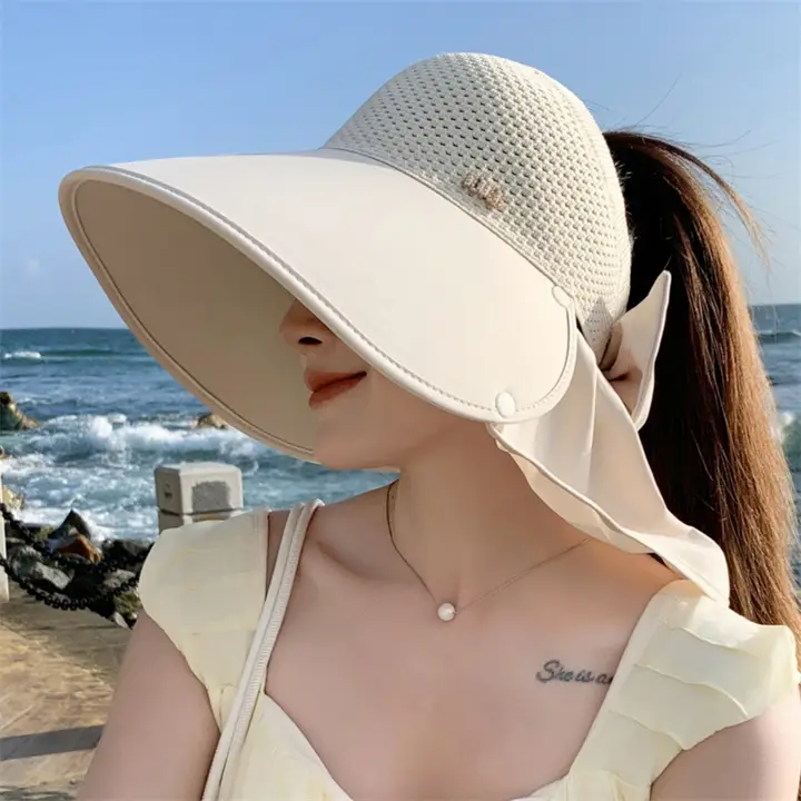 夏用ゴルフキャップ【薄手・UVカット・大きめつば・ポニーテール対応】