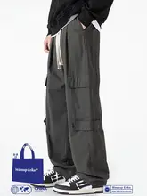 カーゴパンツ 男性 秋季 アメリカンレトロ ゆったりストレート ハイストリートパンツ