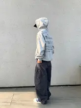 アメリカンヴィンテージ風 ワイドレッグパンツ【ストリートスタイル・スケボー用・男女兼用】（セットアップ対応）
