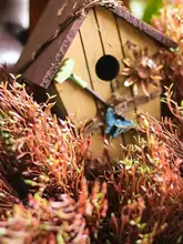リアルなブラウン植物の芽【屋外装飾・水草水槽用・苔と胞子の模倣】
