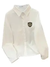 秋冬用 厚手白シャツ【JK制服スタイル・長袖・通勤用】