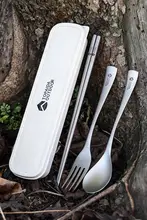 純チタン製 アウトドアダイニングセット【キャンプ用・軽量・持ち運び便利】（セットアップ対応）