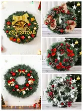 クリスマスリース ウォールデコ ドアハンガー 壁掛け リビング インテリア ギフト 飾り付け