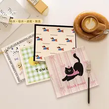 木材パルプコットンの台所用食器拭き【吸水性・無脱毛・多用途】