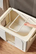 大容量布製衣類収納ボックス【折りたたみ式・家庭用】
