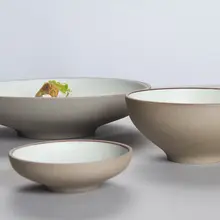 陶器プレート 盛り付け皿 ステーキ皿 深皿 サラダ皿 家庭用 創造的
