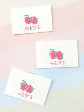 可愛い水蜜桃デザインの手作りエプロンと帽子【フルーツ装飾・居家用】