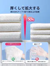極上の柔らかさ コットン製 使い捨て洗顔タオル【ロール式・美容院用】
