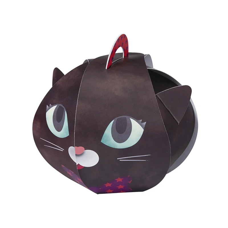 ハロウィン用黒猫デザインのクッキー・キャンディボックス：おしゃれな菓子包装の実用性と使い方