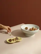 陶製フルーツトレイ【リビング用・お洒落なディスプレイ・軽奢風】