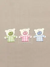 可愛いクマのデザイン！布製パッチ【創造的な装飾に最適】