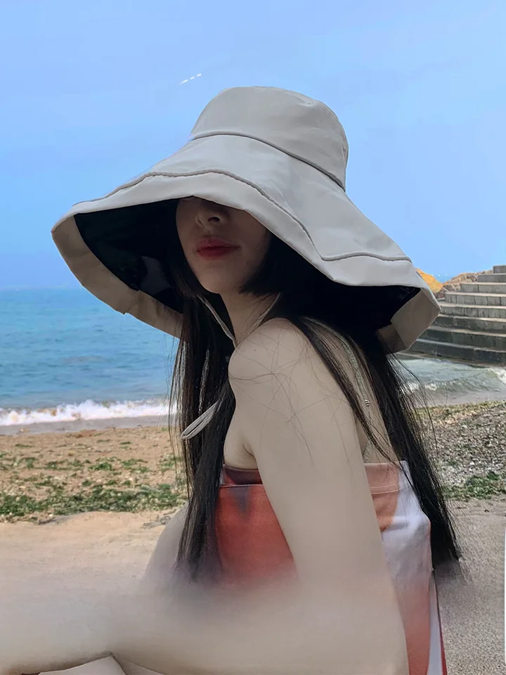 レディース 夏用 超大つば フィッシャーハット【UVカット・アウトドア・日除け】