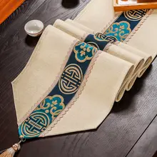 防水テーブルクロス 中式禅デザイン【赤木製茶卓用・リビング用・布製】