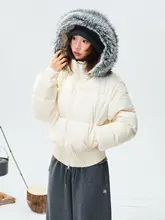 特氟ロン白鹅绒ウエスト絞りダウンジャケット【冬用・厚手・スリムフィット・ショート丈】
