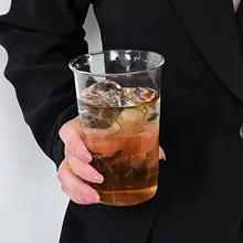 シンプルな高硼珪酸ガラスカップ【大容量・ラテ・果茶・冷飲用】