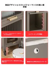 収納キャビネット キッチンとバスルームに適した 超薄型 サイドプルアウト サイドキャビネット