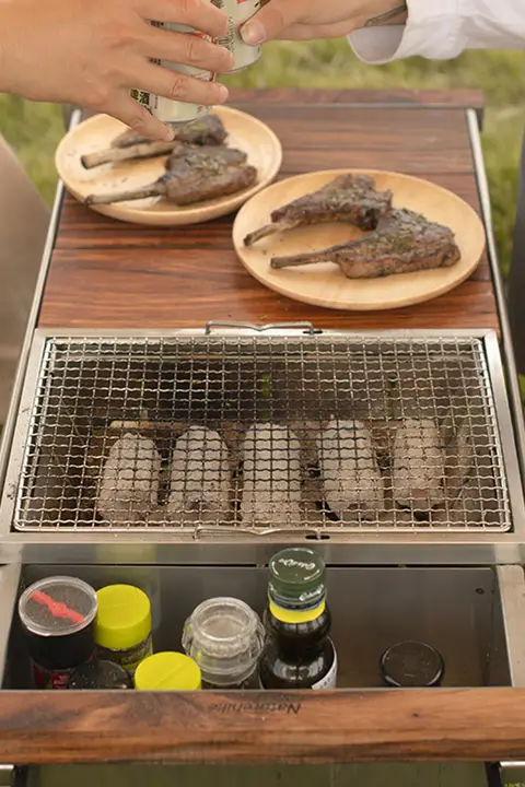 Naturehike ステンレス製 折りたたみ式 バーベキューグリル【家庭用・小型・屋外焚き火】