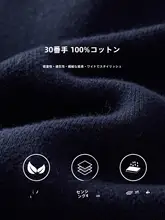 ショートカーデ レディース コットン100% ボーダー バイカラー セットインスリーブ あたたかい 秋 「CLOUDSPACE」