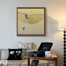 手描き抽象動物油絵【ユニークアート・インテリア装飾用】