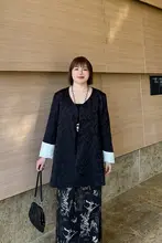 高級感ある国風カーディガン【長袖・ゆったりしたデザイン・復古スタイル】