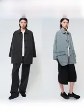 軽量な紙のような質感のデニムジャケット【クラシックデザイン・ルーズフィット・復古スタイル】