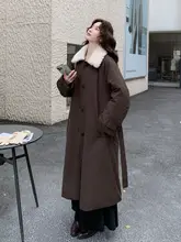 ラムウールフード付きダウンコート【極上の柔らかさ・暖かい・女性用】