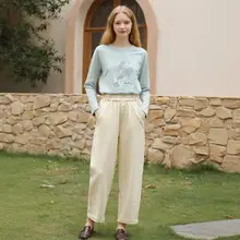 極上の柔らかさのパンツ【ライセンス混合・ウエストゴム・スリムフィット・カジュアル】（セットアップ対応）