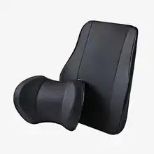 車用ヘッドレストクッション【本革・首を支えるデザイン】（セットアップ対応）