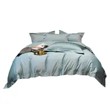 140サテンシーツ使用！ピーマコットン製4点セット【全棉・無地・ベッドカバー1.8m用】