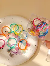 可愛い花デザインのヘアゴム【髪を傷めない・女の子用・韓国風】