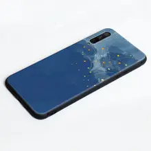 ブルーの小星星デザイン スマー  トフォンケース【汚れに強く、滑りにくい】