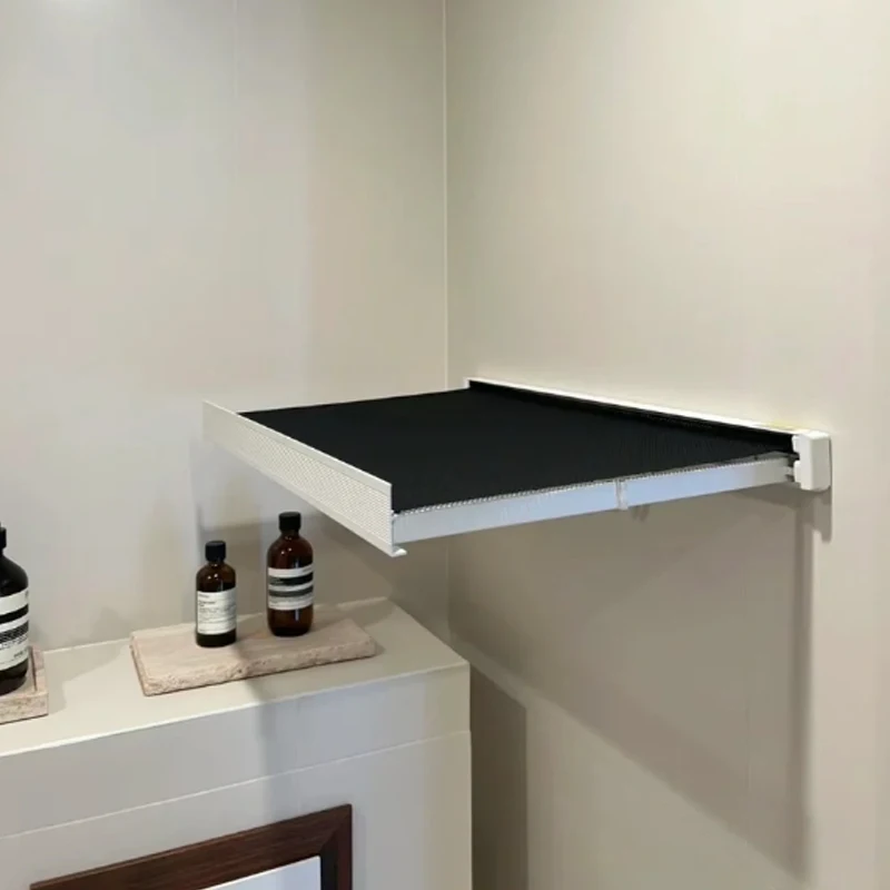 浴室用折りたたみ壁掛け収納ラック：免打孔で衛生的かつ効率的なバスルーム収納を実現