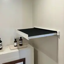 浴室用 折りたたみ小型壁掛け収納ラック【衛生的で便利・衣類収納・バスルーム用】