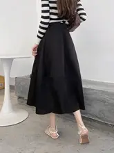 花苞デザインのハイウエストスカート【コムスタイル・ミディ丈・大きなフレア】（セットアッ  プ対応）