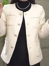 シンプルで上品な短丈ジャケット【春用・女性用・高貴なスタイル】