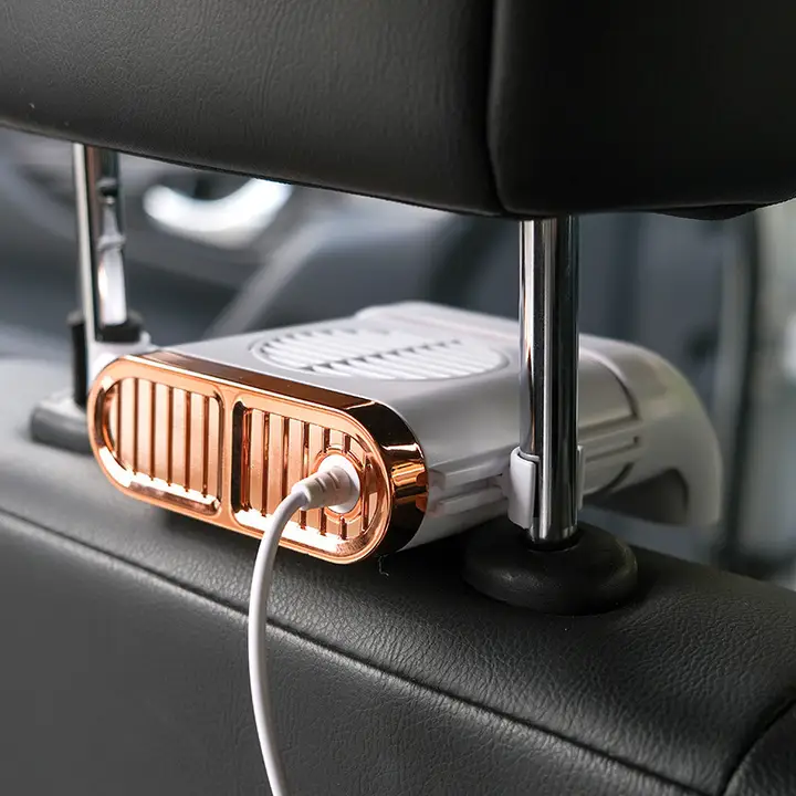 車載USBファン【シート背面取り付け・冷却・換気用】
