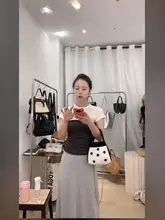 NNO ベルベット スパンコール ドレス ハンドバッグ