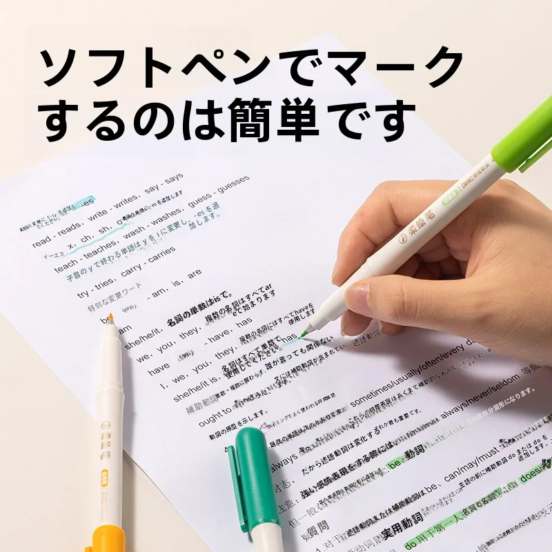 多用途ソフトチップアートペンセット：水彩画・ハンドレタリング・スケッチに最適な12色水性墨水セット