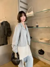 春夏向け重ね着スタイルのキャミソールワンピース【Vネック・韓国風・柔らかな素材】