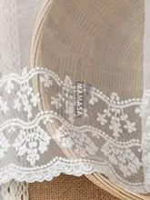 水仙花刺繍レーストリム【極上の柔らかさ・DIY手作り衣料品用】