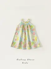 女児用夏のフリルワンピース【プリンセススタイル・子供服】（セットアップ対応）