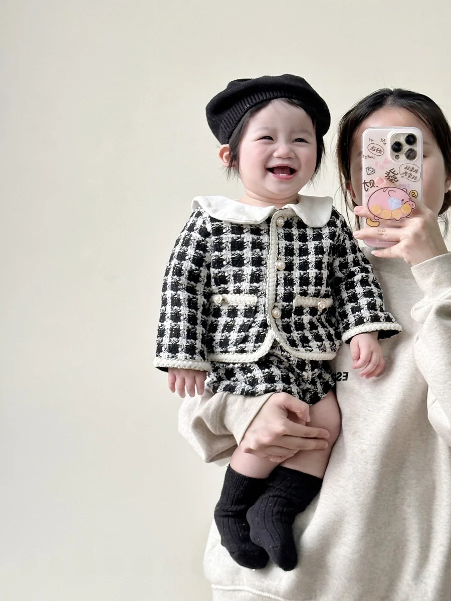 5ヶ月赤ちゃん服サイズ：チェック柄セットアップの実用性と選び方
