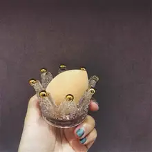 北欧風 クラウン型化粧品スタンド【可愛いデザイン・クリスタル装飾・アクセサリー収納】