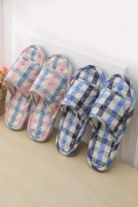 シンプルで使いやすい 布製ソールスリッパ【夏用・室内・男女兼用・静音・吸汗】