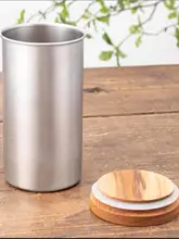 Kalita ステンレス製アウトドアコーヒーキャニスター【マット仕上げ・200gコーヒー豆用】