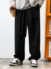 高品質な軽やかなプリーツ感のカジュアルパンツ【メンズ・秋夏用・ワイドストレート】（セットアップ対応）