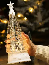クリスマスツリー用デコレーションライト【雪の結晶デザイン・ピンク・小型ナイトライト・撮影小道具】