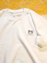心温まる！シンプル刺繍デザインのカジュアルTシャツ【ユニセックス・日系スタイル】