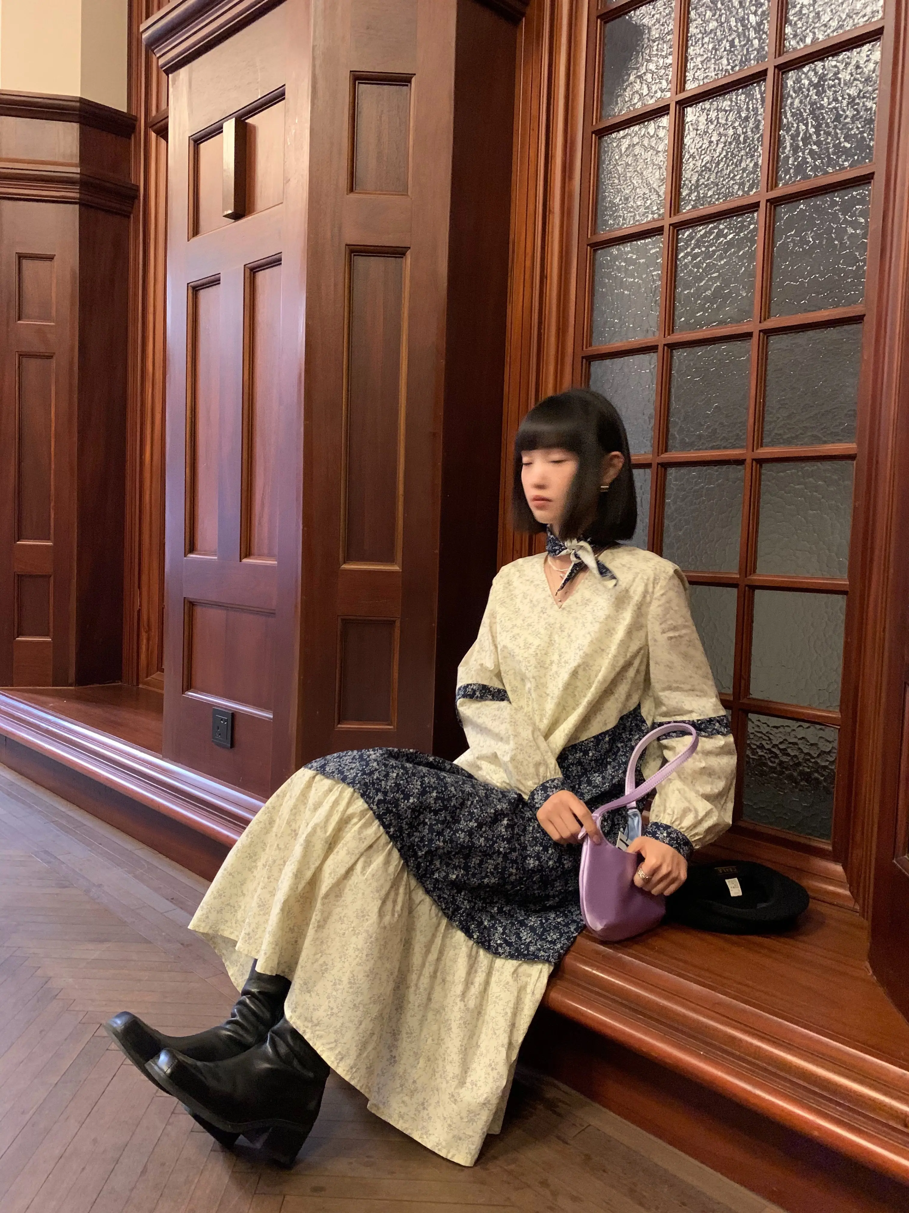 身長150cmの女性が着ていてもバランスの取れた長身ワンピースは？